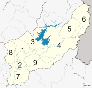 แผนที่การแบ่งเขตการปกครอง Uttaradit